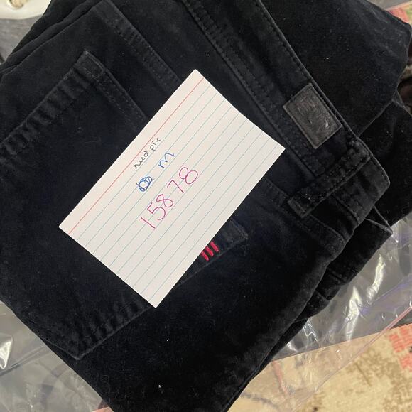 EV1 jeans black pants women's 14 velvet 5 pocket blue jean styling stretchy - Picture 13 of 14